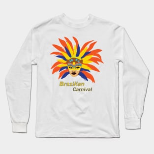 Typical mask of the carnival party Long Sleeve T-Shirt